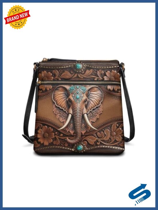 Handbags - Faux Leather Crossbody Hobo Bag Satchel Purse with Adjustable Strap and Pockets